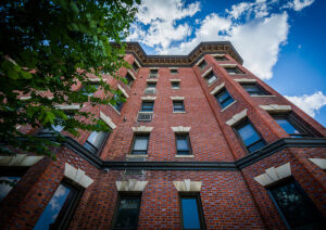 Brick building in Adams Morgan neighborhood